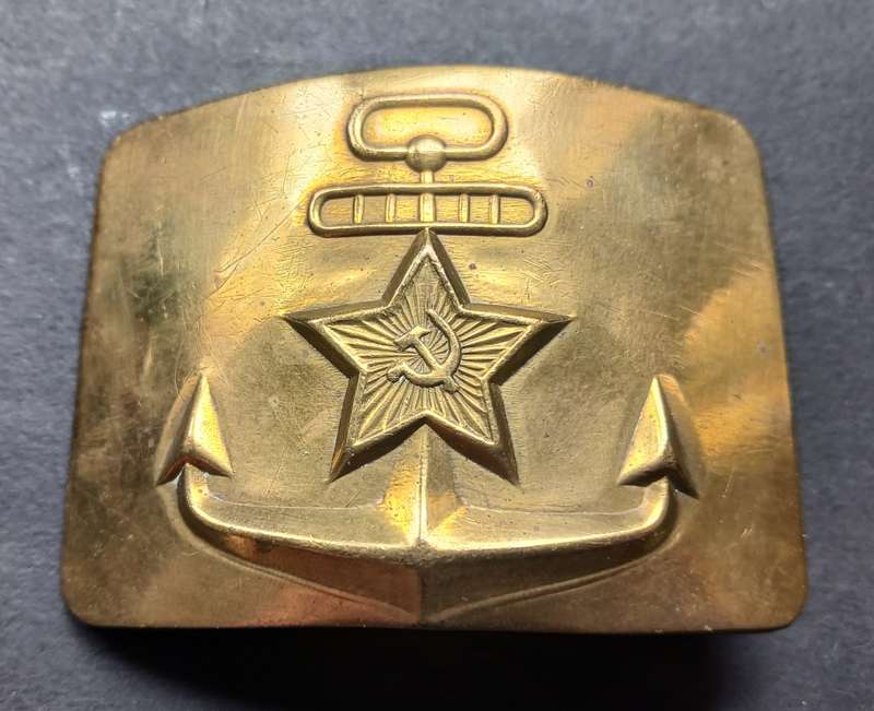 Belt Buckle Russia 1960 Cold War NOS Soviet Union Navy Red Fleet       F188