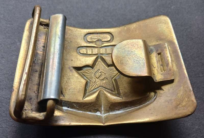 Belt Buckle Russia 1960 Cold War NOS Soviet Union Navy Red Fleet       F188