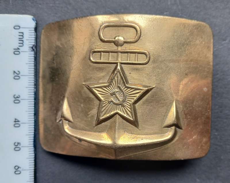 Belt Buckle Russia 1960 Cold War NOS Soviet Union Navy Red Fleet       F188