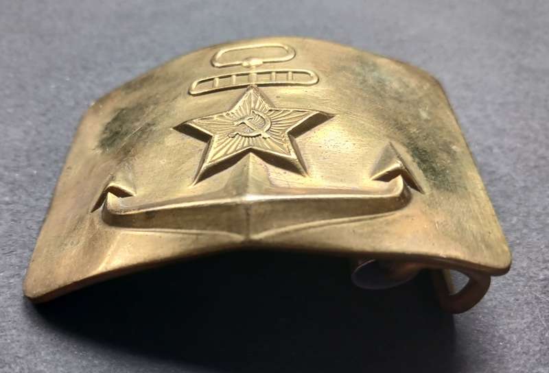 Belt Buckle Russia 1960 Cold War NOS Soviet Union Navy Red Fleet       F188