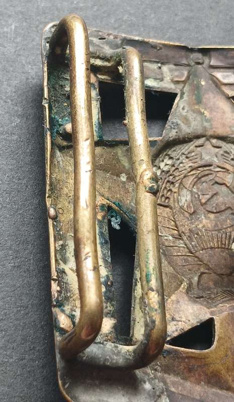 World War  SOVIET RUSSIAN NAVY  BELT AND BELT BUCKLE  ( BELT HAS A MAKERS MARK )         F191