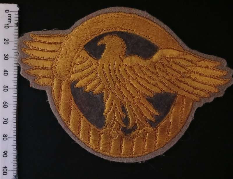 WW2 Major League Baseball Ruptured Duck patches  Size: 14 x 10cm    F 192