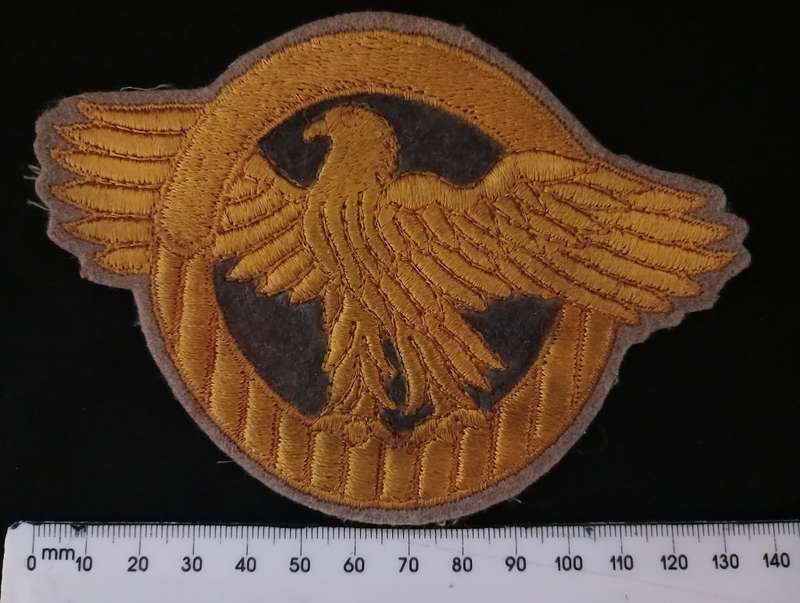 WW2 Major League Baseball Ruptured Duck patches  Size: 14 x 10cm    F 192