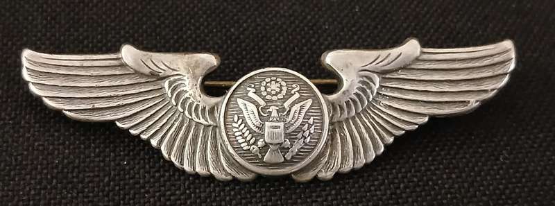 WW2 US ARMY AIRFORCE AIR CREW WING   ( Sterling )           F196