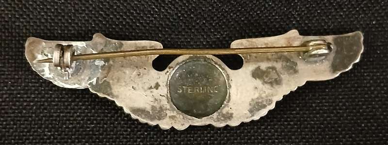 WW2 US ARMY AIRFORCE AIR CREW WING   ( Sterling )           F196