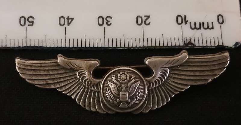 WW2 US ARMY AIRFORCE AIR CREW WING   ( Sterling )           F196