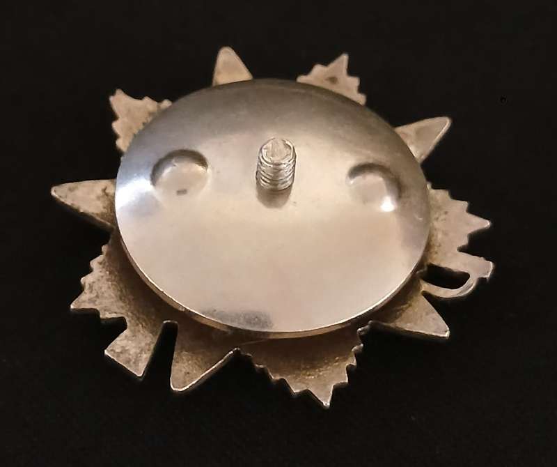 WW2 RUSSIAN ORDER OF THE PATRIOTIC WAR 2ND CLASS SILVER Number 6416110  Size: 46x46mm    F200