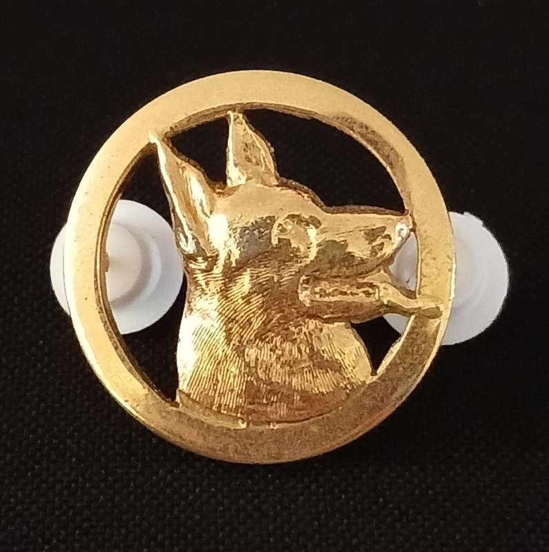 South African Police Dog Handler Proficiency Badge, Gilding Metal             F217