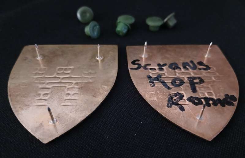 SADF SCHANSKOP COMMANDO SHOULDER FLASHES                  H53