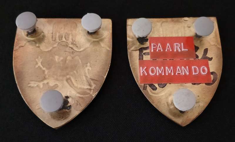SADF PAARL COMMANDO SHOULDER FLASHES                                H86