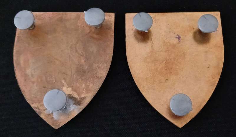 SADF REGIMENT HIGHVELD SHOULDER FLASHES       ( One Pin Repaired )      ` RARE `                H88