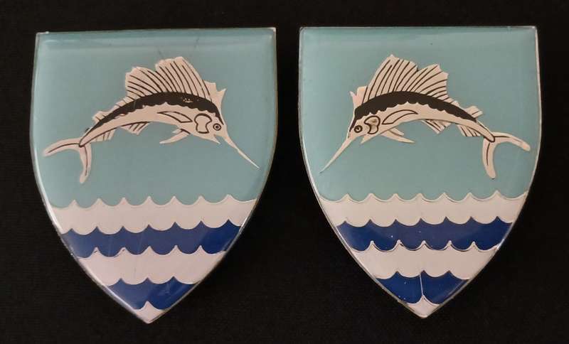 SADF DURBAN SOUTH COMMANDO SHOULDER FLASHES    ` HARD TO FIND `              H89