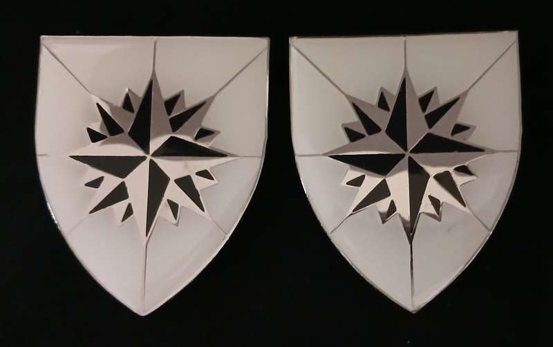 3 Recce Unit ( Prototype Black and White ) Shoulder Flashes                            F241