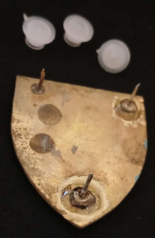 SWA H.Q 91 BRIGADE POCKET FLASH     ( Note Two Pins Repaired )                   PF31
