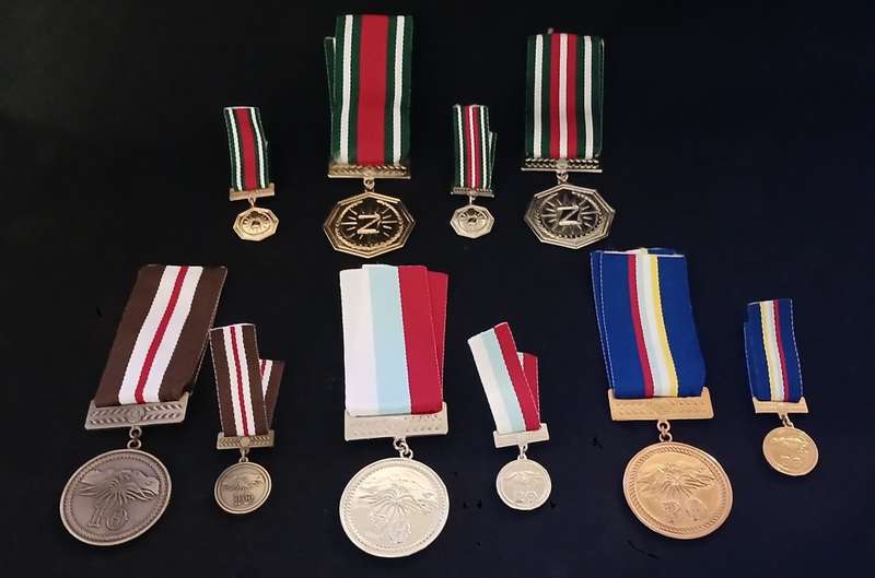 Namibia POLICE Medals Full Size And Miniatures ` MINT CONDITION `