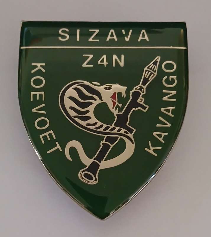 SWA POLICE KOEVOET SIZAVA Z4N KAVANGO SHOULDER FLASH ( SILVER )        F256