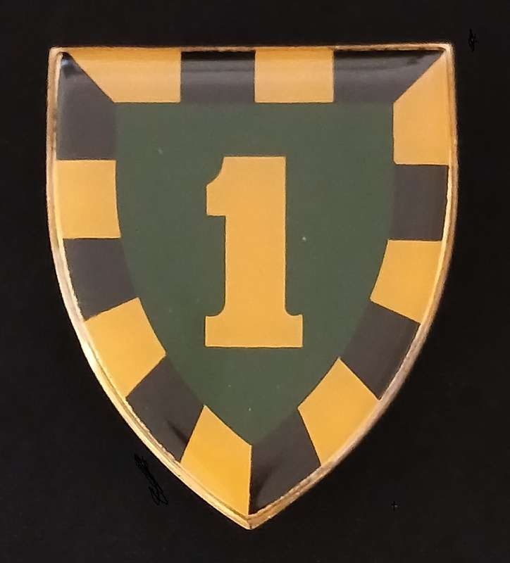 SADF 1 INFANTRY BATTALION SHOULDER FLASH     1ST TYPE         D126