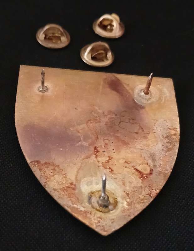 SADF 4 ELECTRONIC WORKSHOP SHOULDER FLASH    ( Note 2 Pins Repaired )            D134