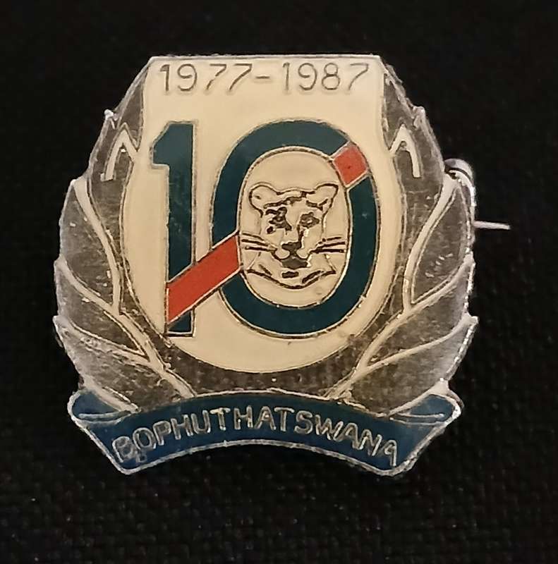 1977 - 1987 Bophuthatswana Pin Badge                              V3