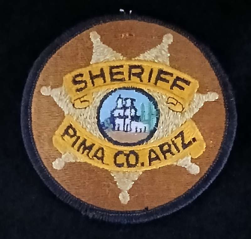Pima County ARIZONA Sheriff - Round Cloth Badge                 V6