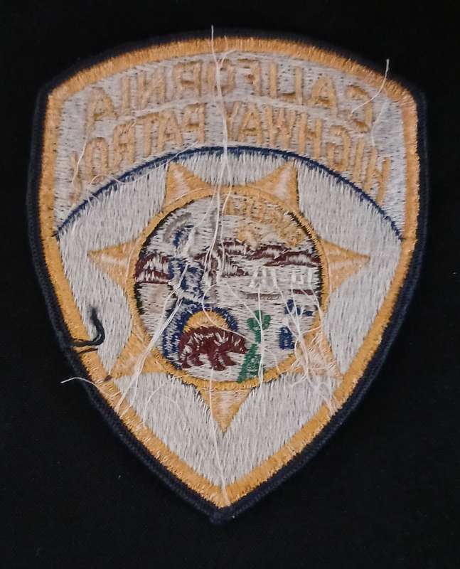 CALIFORNIA HIGHWAY PATROL Cloth Badge                      V11