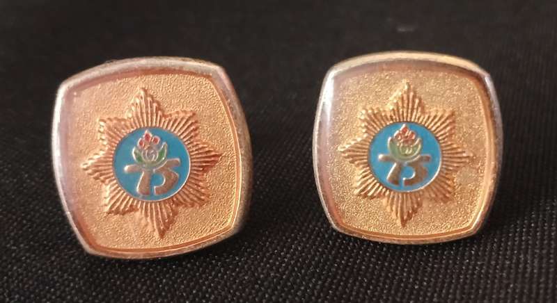 South African Police 75 Years Cufflinks                                  V14