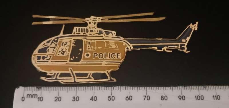 South African Police Helicopter  Badge & Pilot`s Wings  1980`s                     V48