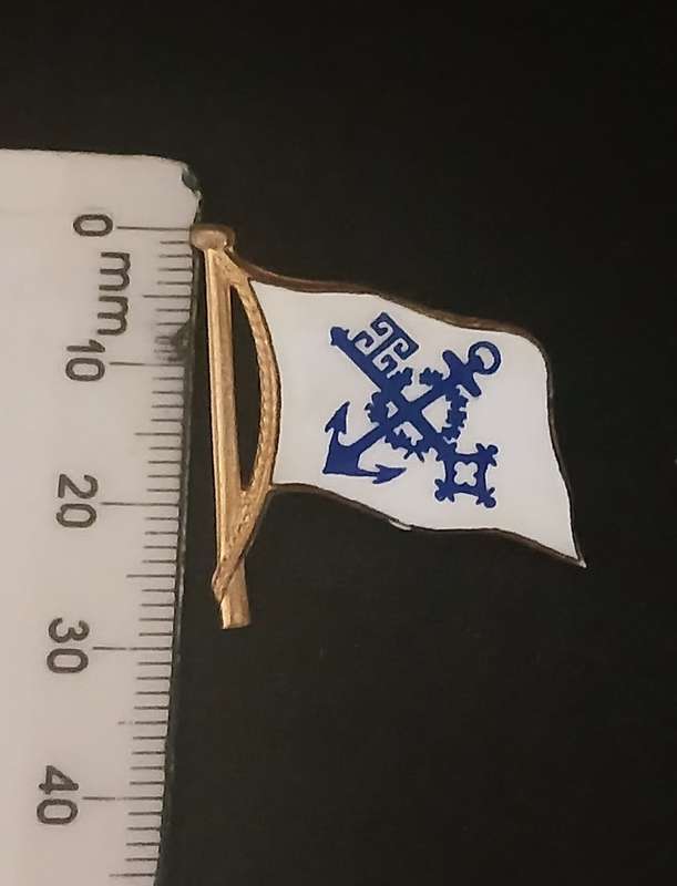 WW2 German Norddeutscher Lloyd Shipping Line Pin Badge