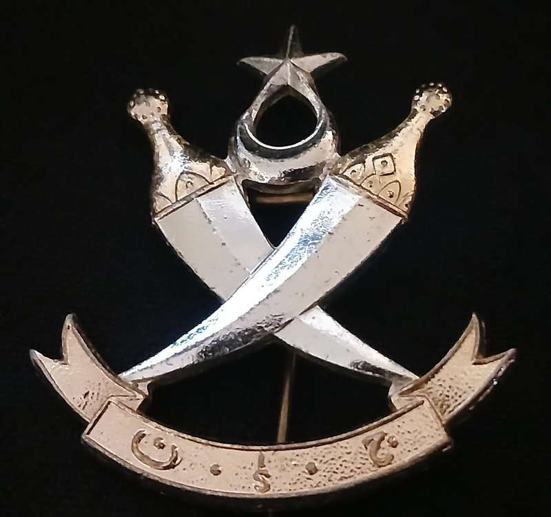 ADEN PROTECTORATE LEVIES ANODISED CAP BADGE STAYBRITE                     V56
