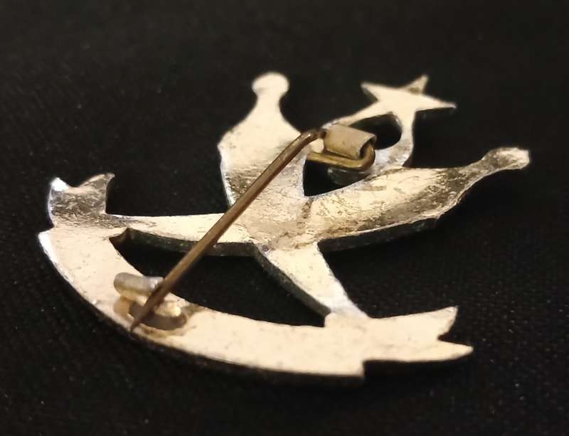 ADEN PROTECTORATE LEVIES ANODISED CAP BADGE STAYBRITE                     V56