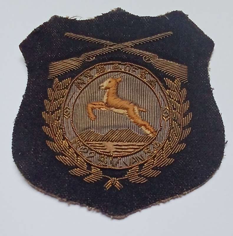 N.S.R.A. NATIONAL SMALL-BORE RIFLE ASSOCIATION BLAZER BADGE BULLION WIRE              V62