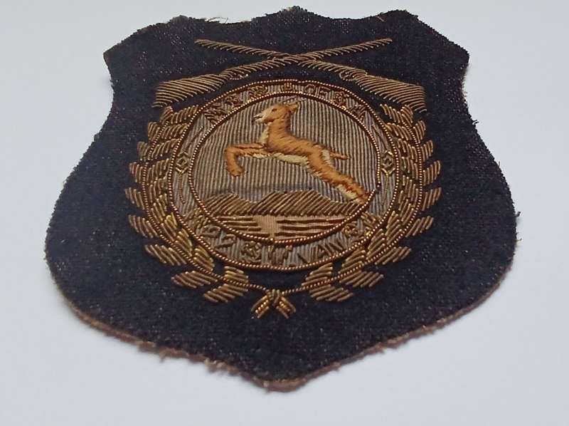 N.S.R.A. NATIONAL SMALL-BORE RIFLE ASSOCIATION BLAZER BADGE BULLION WIRE              V62