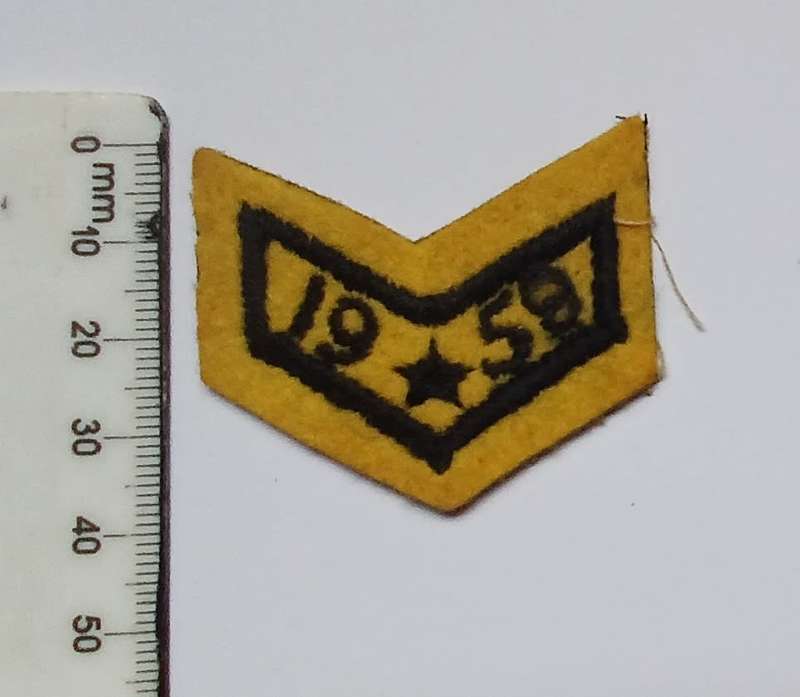SA NATIONAL RIFLE ASSOCIATION DEWAR TEAM ( 1958 EMBROIDERED BADGE )               V63