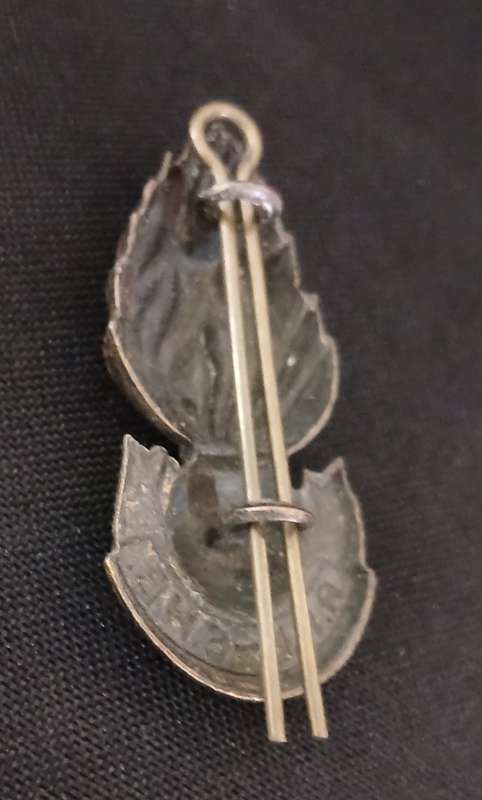 WW2   SA. RAILWAYS AND HARBOURS BRIGADE COLLAR BADGE                             V88