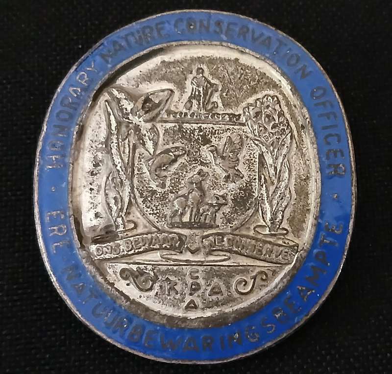 HONORARY NATURE CONSERVATION OFFICERS ENAMEL BADGE         `` RARE ``              V99