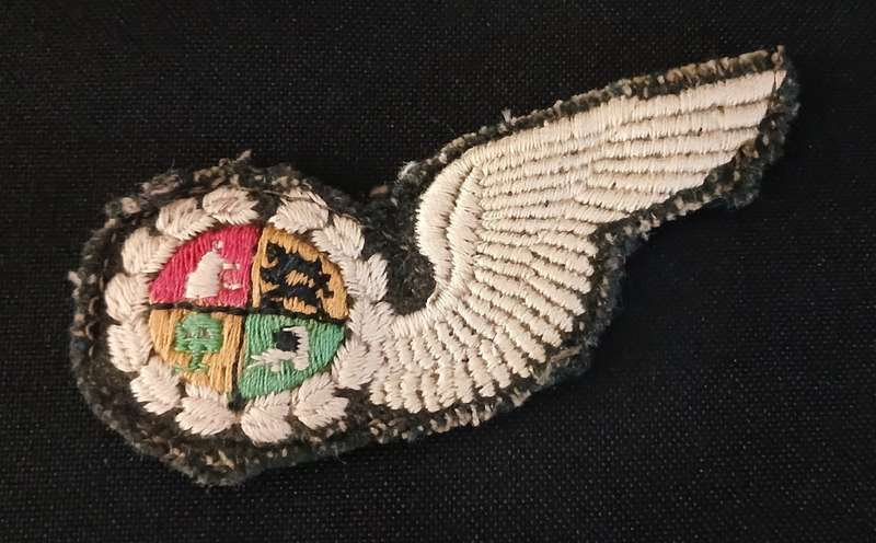 SAAF   SOUTH AFRICA AIRFORCE NAVIGATOR WING 1940 1950    `` EMBROIDERED ``       V105