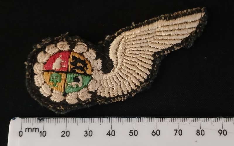 SAAF   SOUTH AFRICA AIRFORCE NAVIGATOR WING 1940 1950    `` EMBROIDERED ``       V105