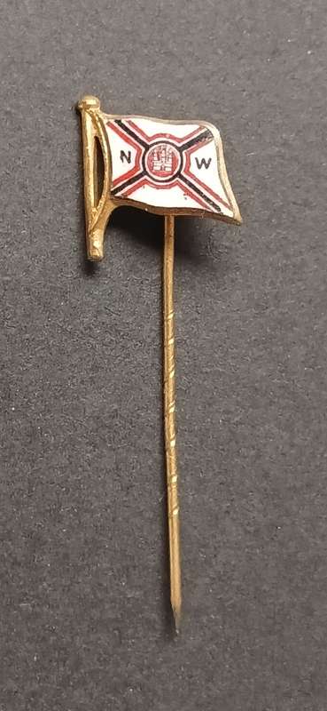 VINTAGE NORDERWERFT HAMBURG LAPEL PIN                V112