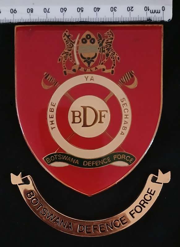 BOTSWANA DEFENCE FORCE PLAQUE BADGE   ( NOTE No Pins )                V114
