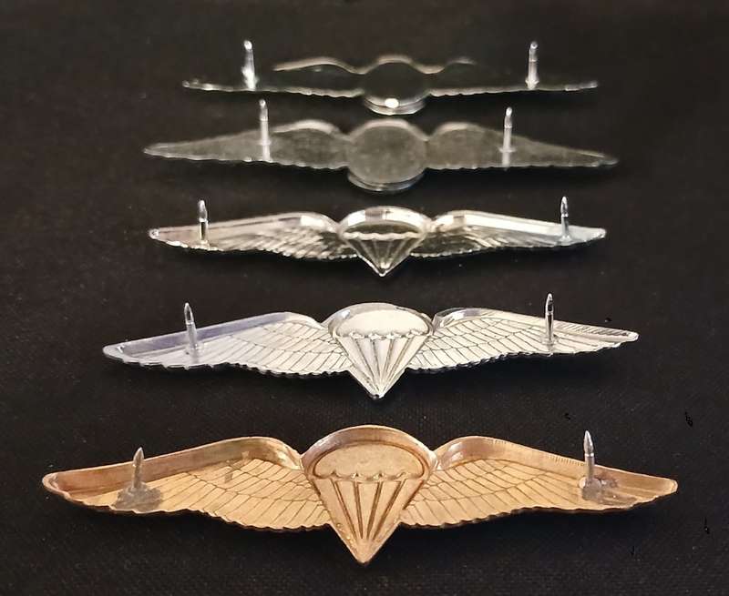 SADF PARACHUTE WINGS COLLECTION Of 5 Wings - Full Size    ` One Bid For The Lot `           V125