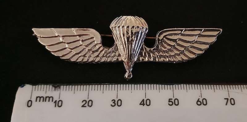First Issue Early 1950s Greek Parachutist Para Wings Badge Airborne Badge Greece    V126
