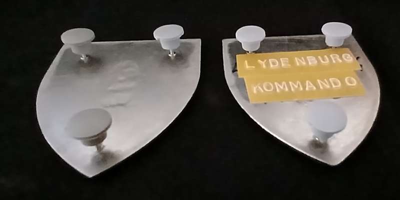 SADF LYDENBURG COMMANDO SHOULDER FLASHES    1ST ISSUE      ``RARE``           D150