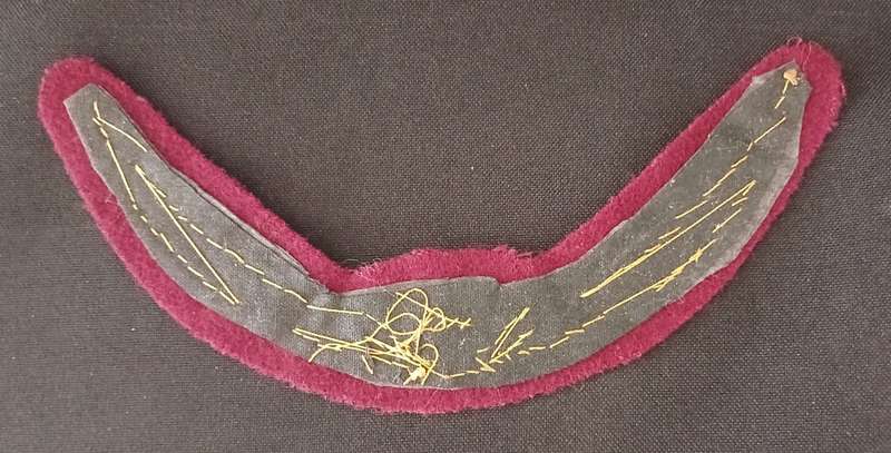 SA ARMY MAJOR  EMBROIDERED LADIES CAP BADGE           C6