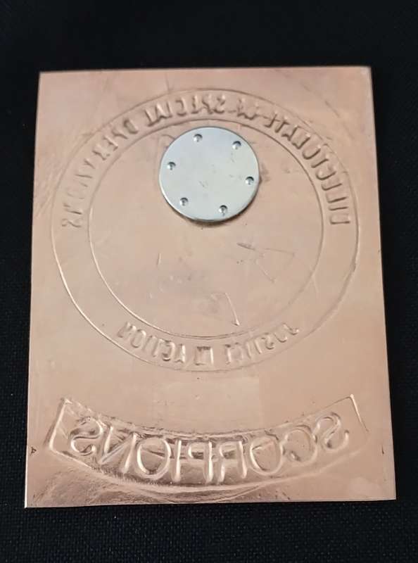 SCORPIONS PLAQUE BADGE SA. DIRECTORATE OF SPECIAL OPERATIONS ESTABLISHED 1999      C15
