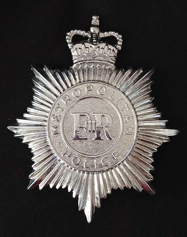 METROPOLITAN POLICE HELMET PLATE  ( With Makers Mark  FIRMIN LONDON )             C16