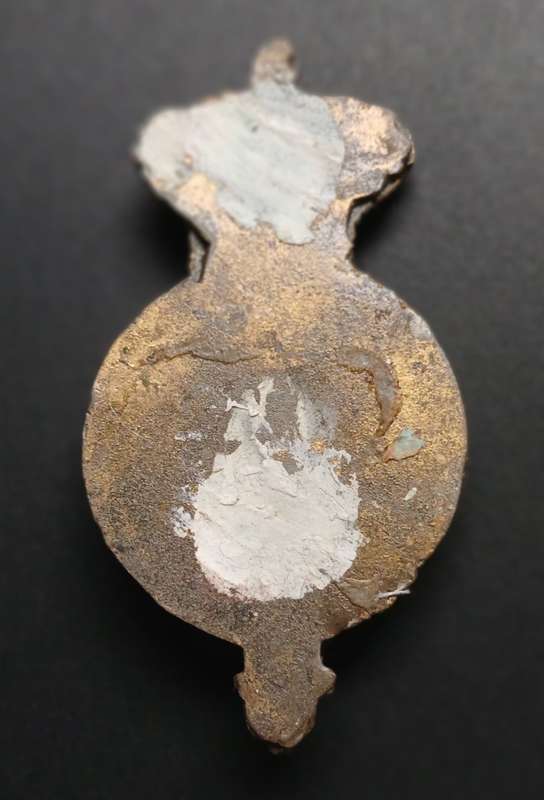BOER WAR ERA BRITISH MOUNTED INFANTRY BADGE  ( METERIAL RESIN )        C28