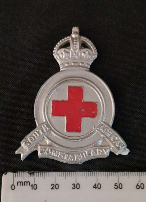 SOUTH AFRICAN CONSTABULARY SLOUCH HAT BADGE      ` Made of Resin `             C36