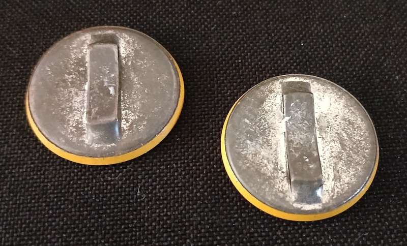 1956 SPRINGBOK RUGBY TOUR DAN DE VILLIERS AND D. RETIEF  BADGES                 C44