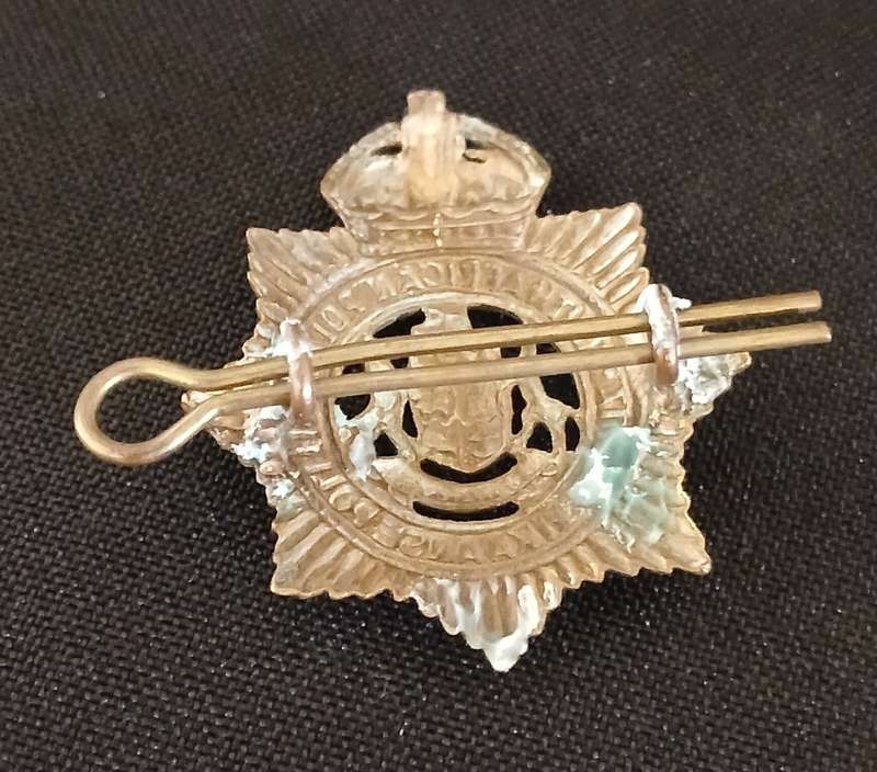 SAP ZUID AFRIKAANSE POLITIE OFFICERS  CAP BADGE   ` Z TYPE `   1913 - 1926               C57