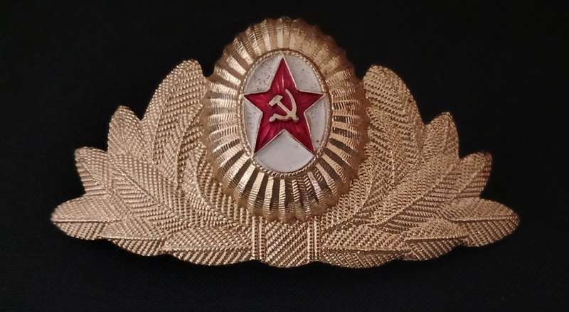 SOVIET RUSSIAN GENERAL SERVICE ARMY CAP BADGE              C70